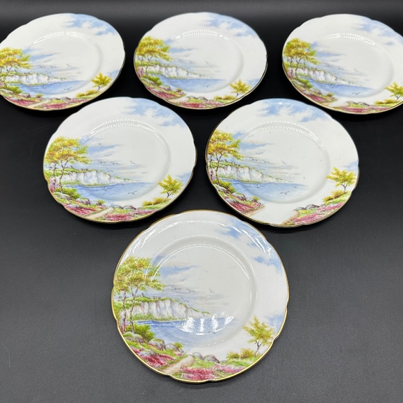 Paragon Cliffs of Dover 6" Bread Butter Plates(Set of 6) Bone China England - Picture 1 of 5